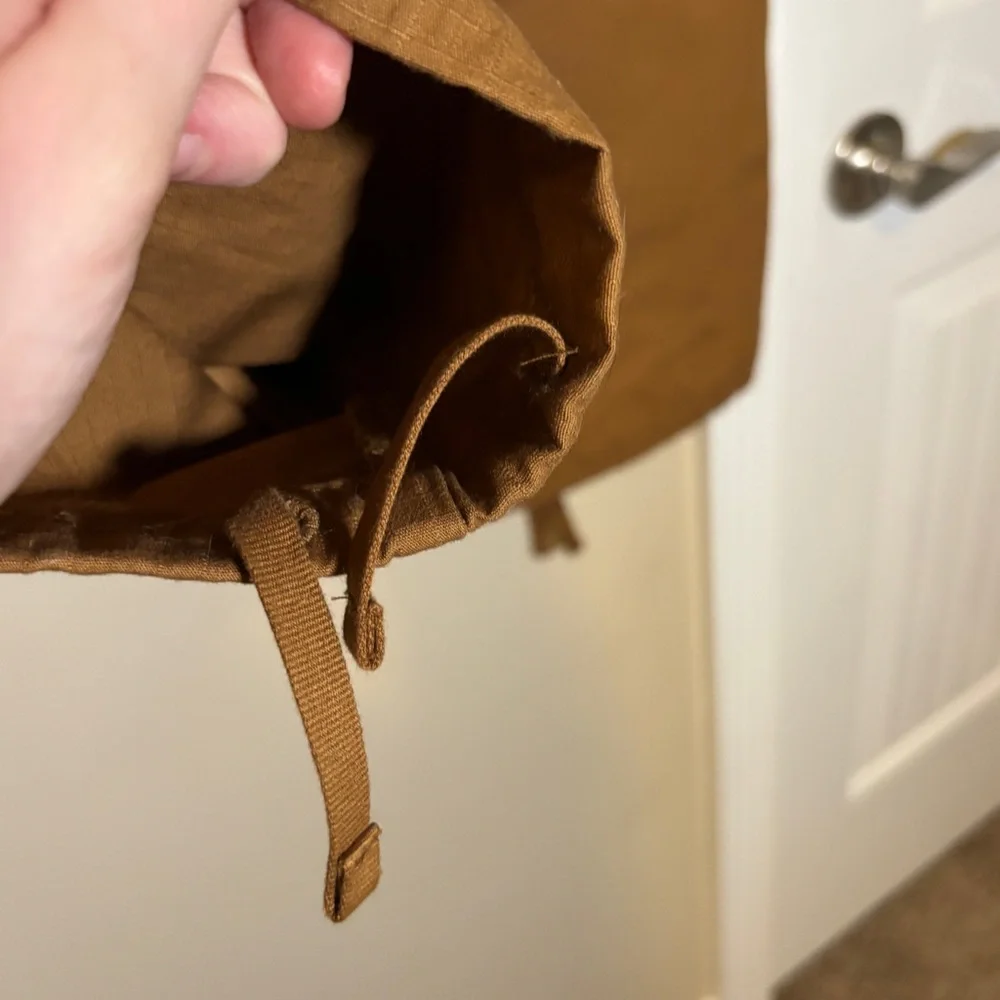 Men's Cargo Drawstring Pants - Brown - Picture 6 of 7